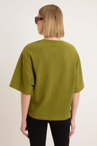 Camiseta oversize - Verde