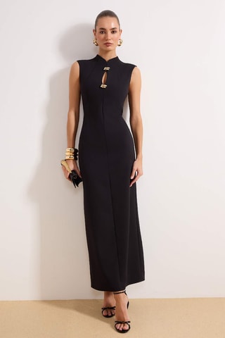 Vestido recto - Negro