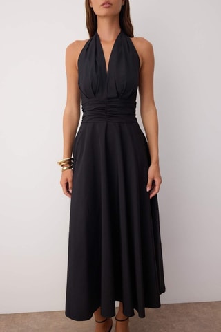 Vestido midi - Negro