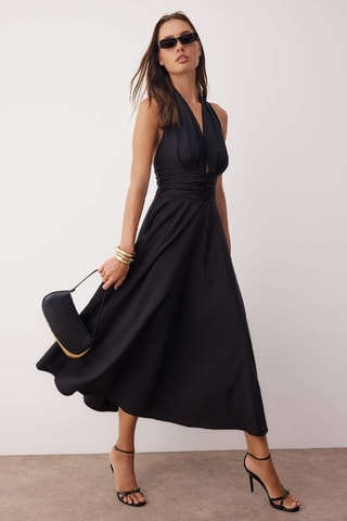 Vestido midi - Negro