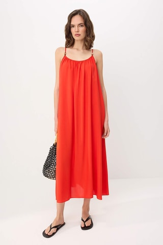 Vestido midi - Rojo
