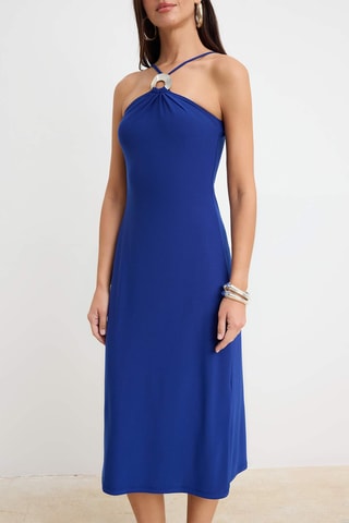 Vestido midi - Azul oscuro