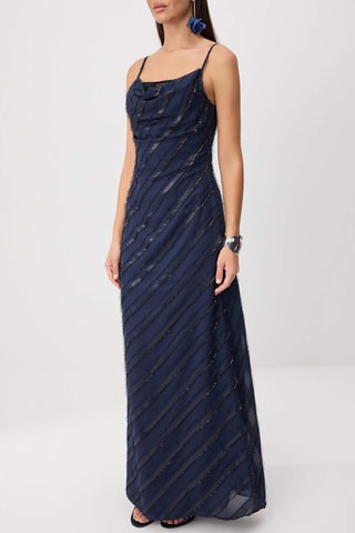 Vestido largo - Azul marino