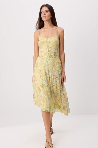 Vestido midi - Amarillo