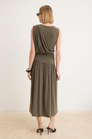 Vestido recto - Caqui