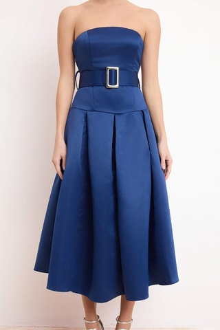 Vestido bustier - Azul marino