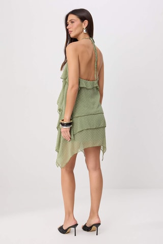 Vestido avolantado - Verde