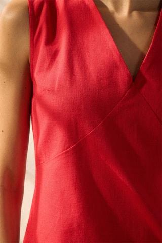 Vestido recto - Rojo