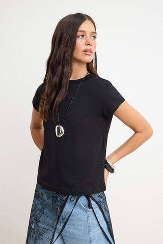 Camiseta regular fit - Negro
