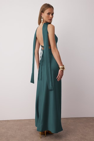 Robe longue sans manches - Vert