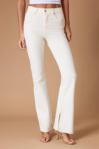 Jean flare - Blanc