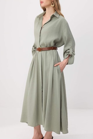 Robe chemise - Vert