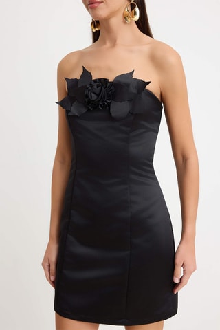 Vestido bustier - Negro