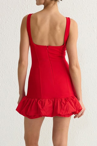 Robe fourreau - Rouge