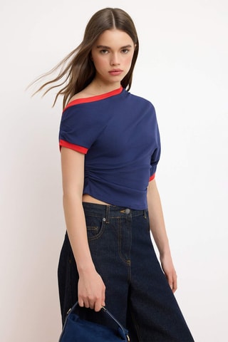 Top - Azul marino
