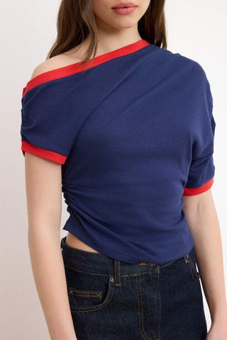 Top - Azul marino