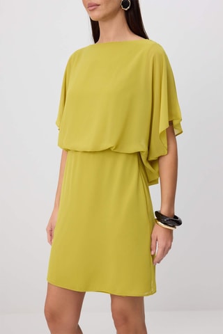 Vestido drapeado - Verde