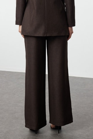 Chaqueta de traje y pantalón - Marrón