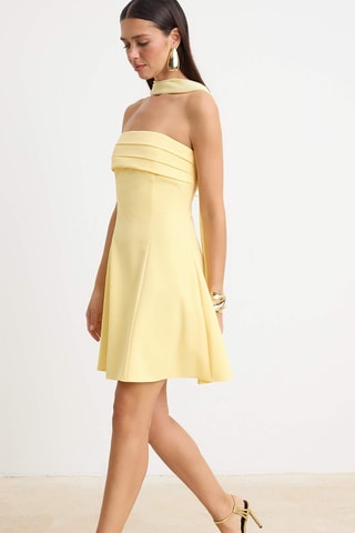 Vestido bustier - Amarillo claro