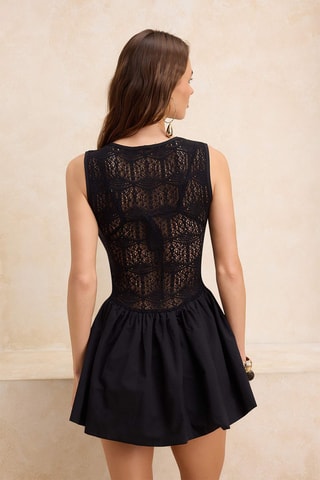Robe de plage - Noir