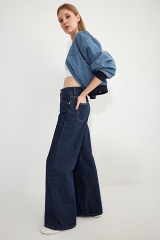 Jean wide legs - Bleu