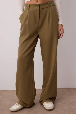 Pantalon wide legs - Kaki