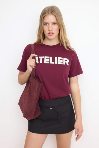 Camiseta regular fit - Violeta