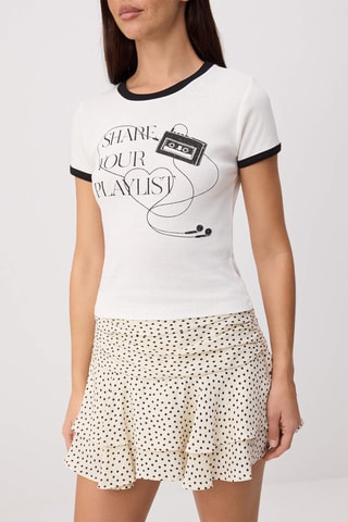 Camiseta regular fit - Crudo
