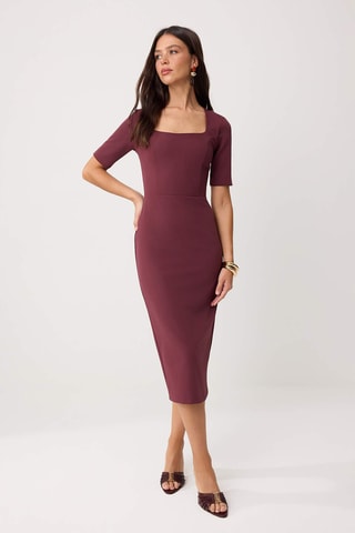 Robe midi - Violet