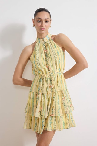 Robe volantée - Jaune
