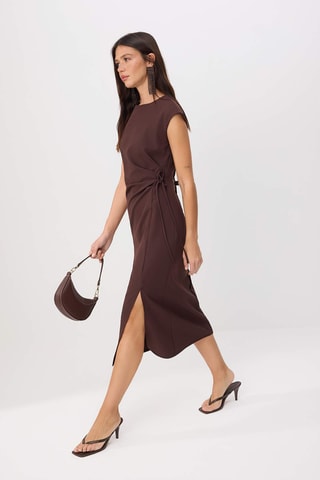 Robe droite - Marron