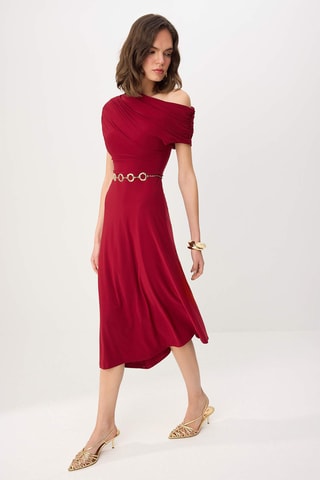 Robe midi - Bordeaux