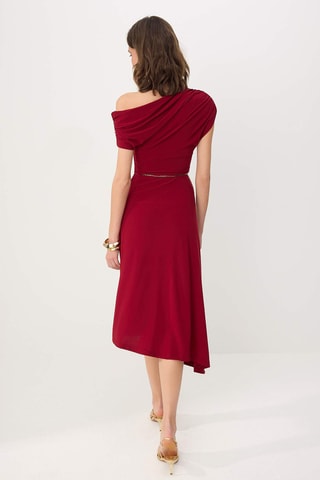 Robe midi - Bordeaux