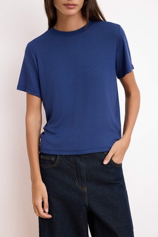 Camiseta regular fit - Azul marino