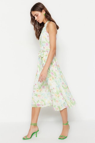 Vestido trapecio - Crudo