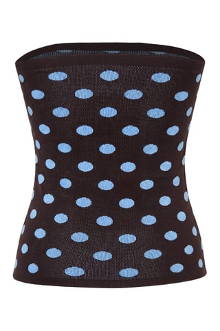 Top bustier - Marrón