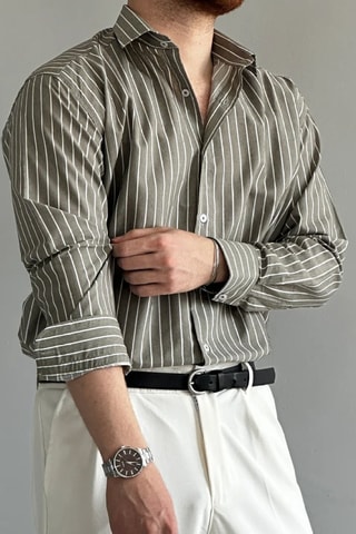 Camisa regular fit - Verde