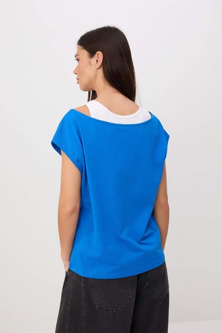 Camiseta regular fit - Azul oscuro