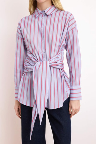 Camisa - Azul y multicolor