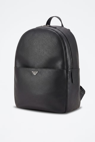 Sac à dos en cuir - Noir - Emporio Armani