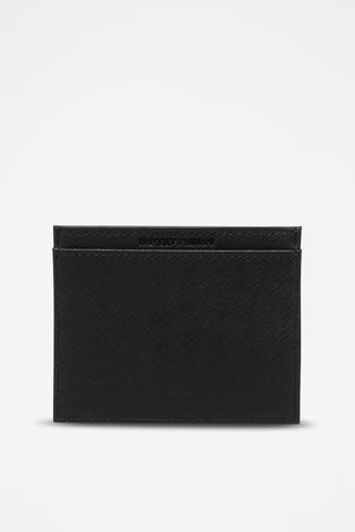Portefeuille en cuir de veau - Noir - Emporio Armani