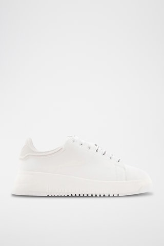 Baskets en cuir - Blanc - Emporio Armani