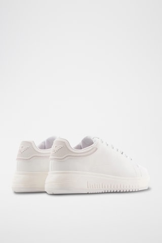 Baskets en cuir - Blanc - Emporio Armani