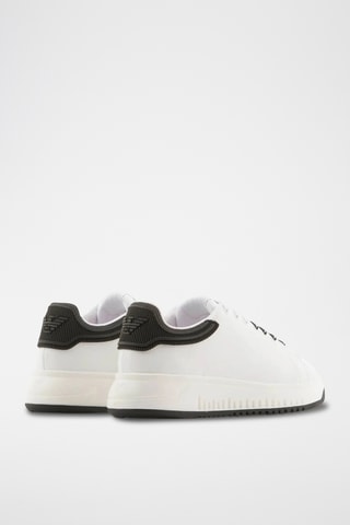 Baskets en cuir - Blanc - Emporio Armani