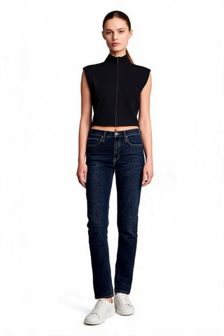 Gilet sans manches à capuche - Noir - Emporio Armani