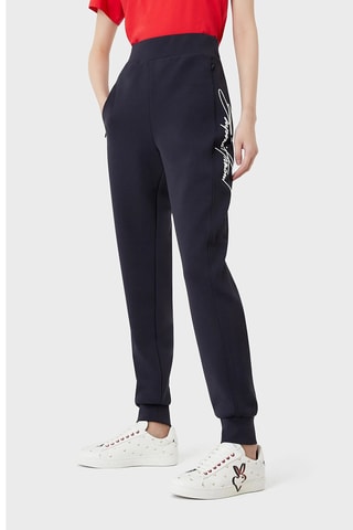 Jogging relaxed taille haute - Bleu nuit - Emporio Armani