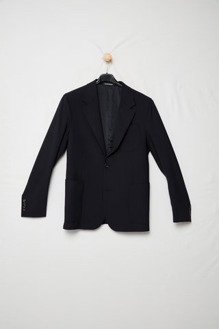 Veste en laine vierge - Bleu marine - Emporio Armani
