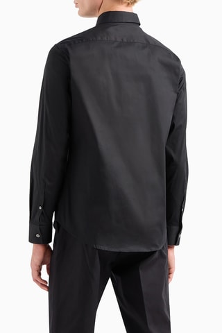 Chemise slim - Noir - Emporio Armani