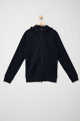 Sweat à capuche - Bleu marine - Emporio Armani