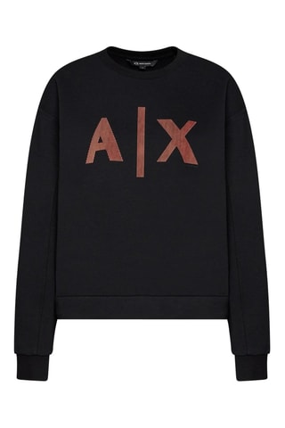 Sweat - Noir et marron foncé - Armani Exchange
